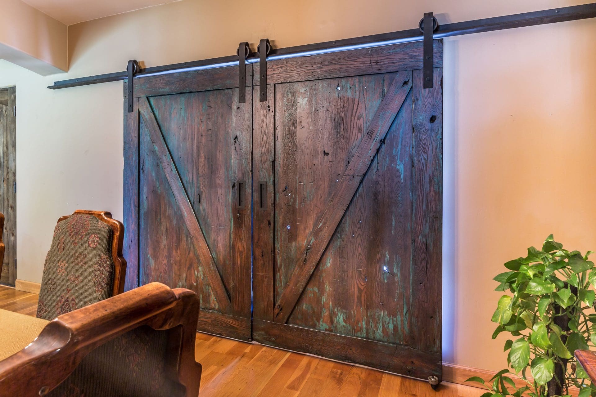 El Freda Bi Part Doors Porter Barn Wood