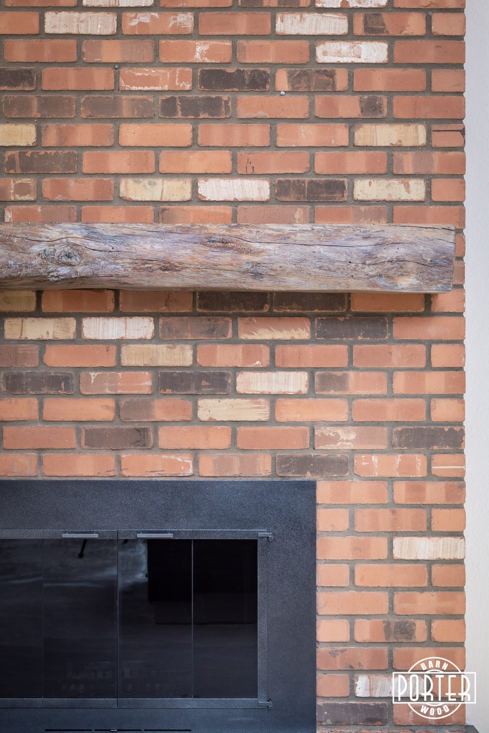 Reclaimed Oak Beam Mantel Porter Barn Wood