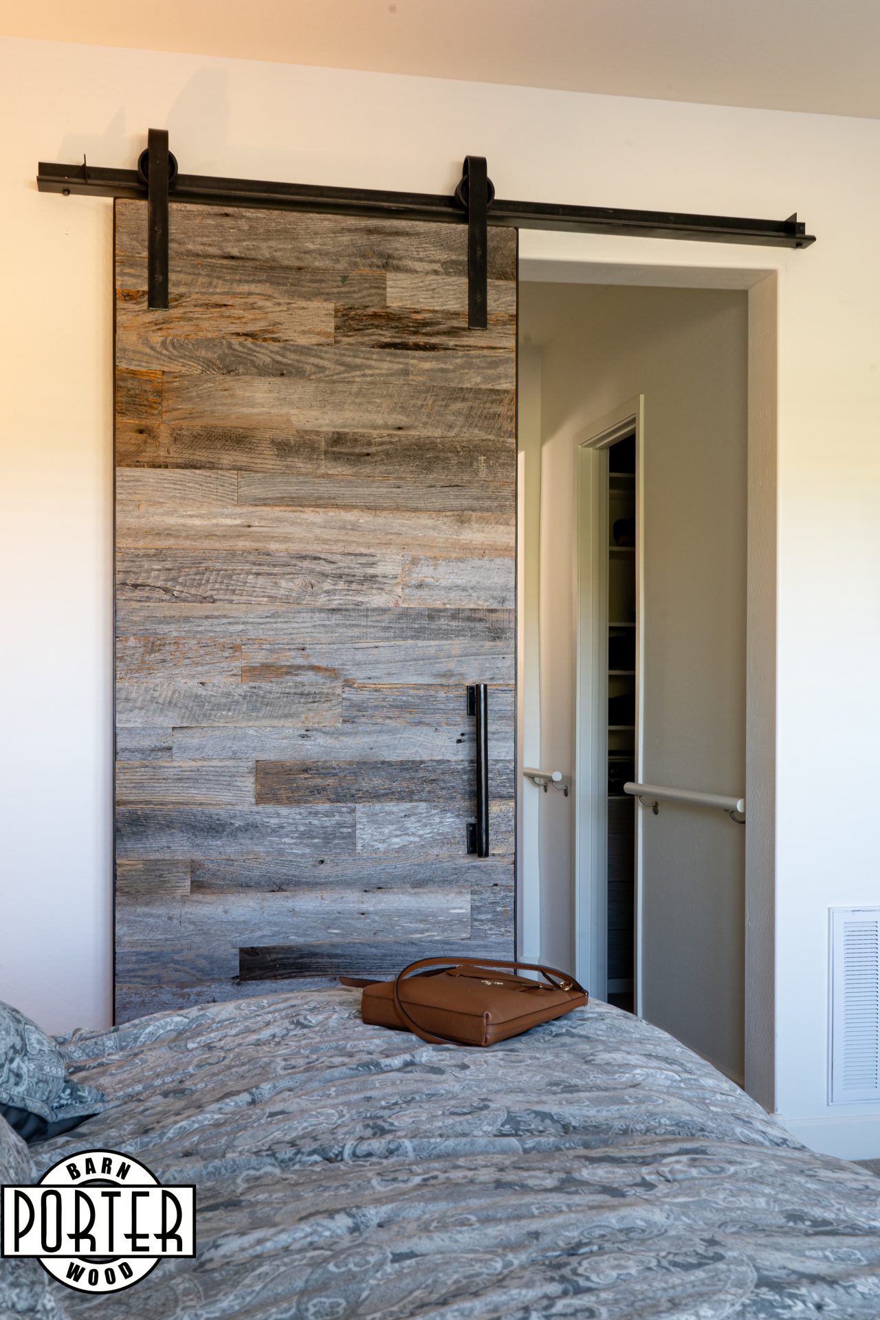 Tobacco Barn Grey Sliding Door Porter Barn Wood