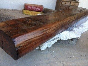 Reclaimed Maple Mantel Lacquered