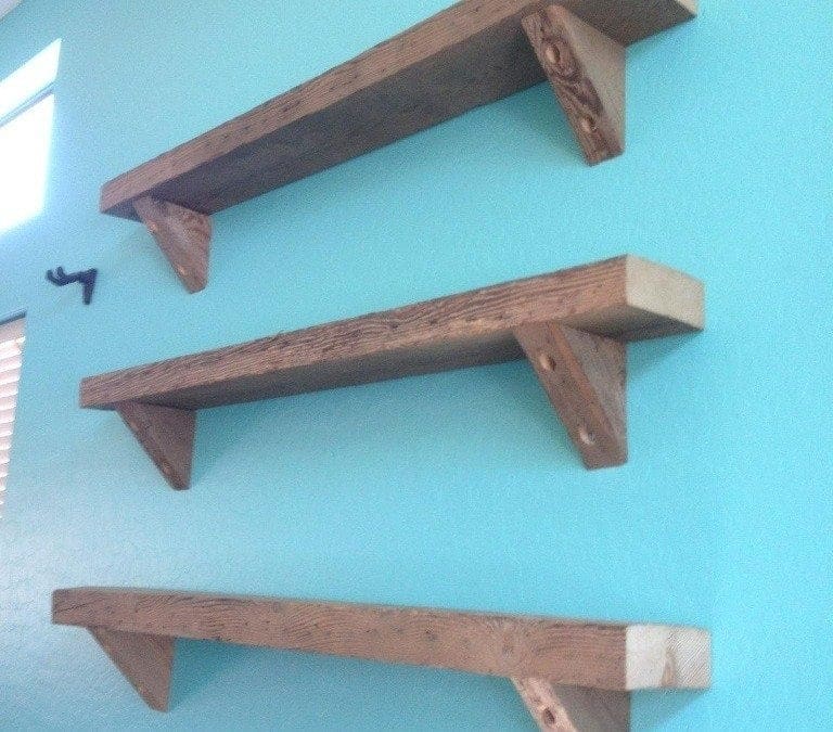 Reclaimed Hemlock Joist Shelves/Corbels