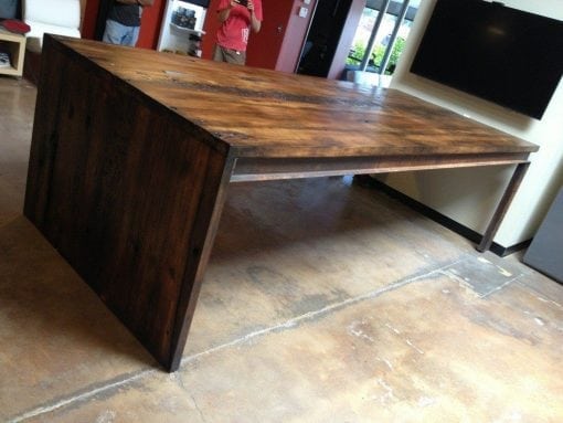 Reclaimed Hemlock and Steel Conference Table