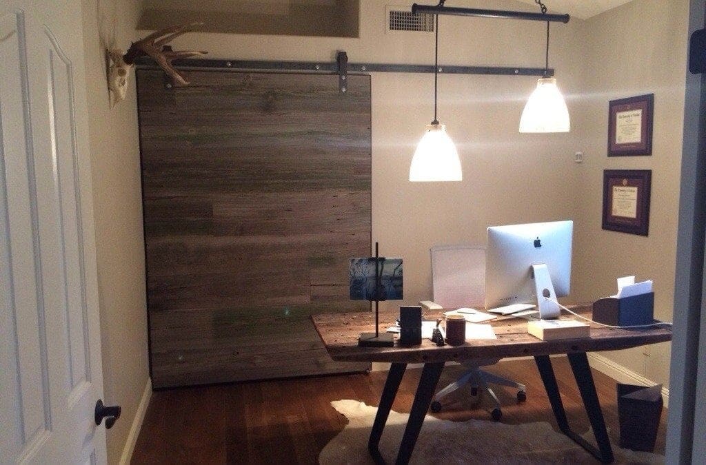 Mossy Grey Sliding Barn Door