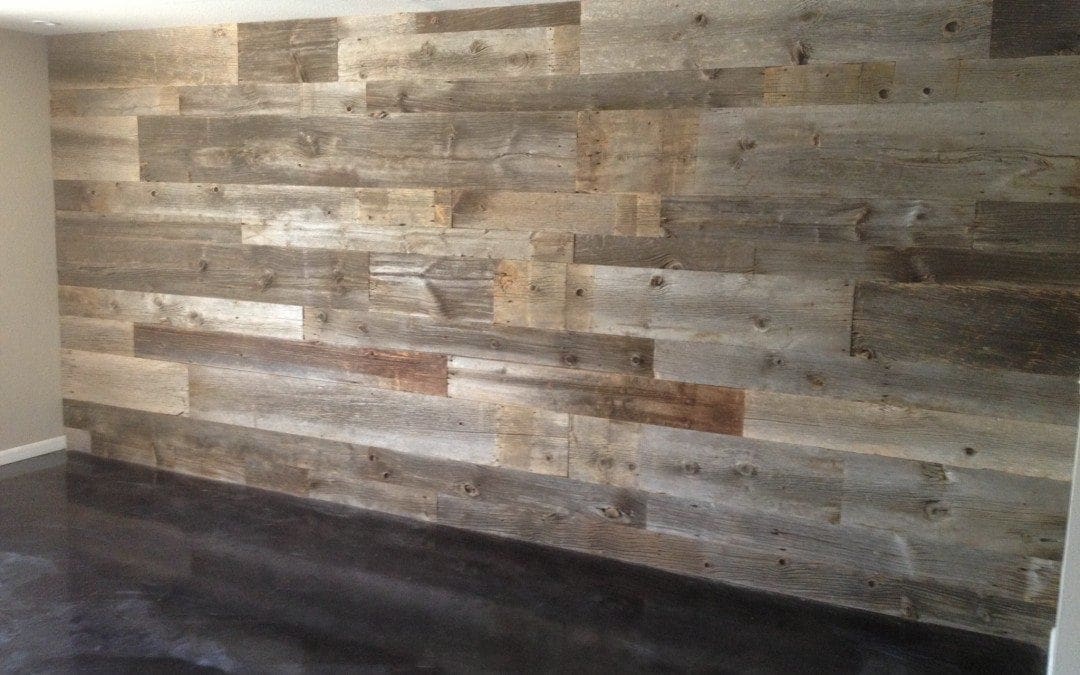 Reclaimed Grey Hemlock Siding Wall