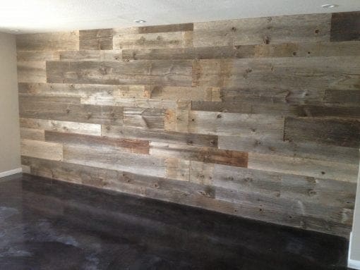 Reclaimed Grey Hemlock Siding Wall