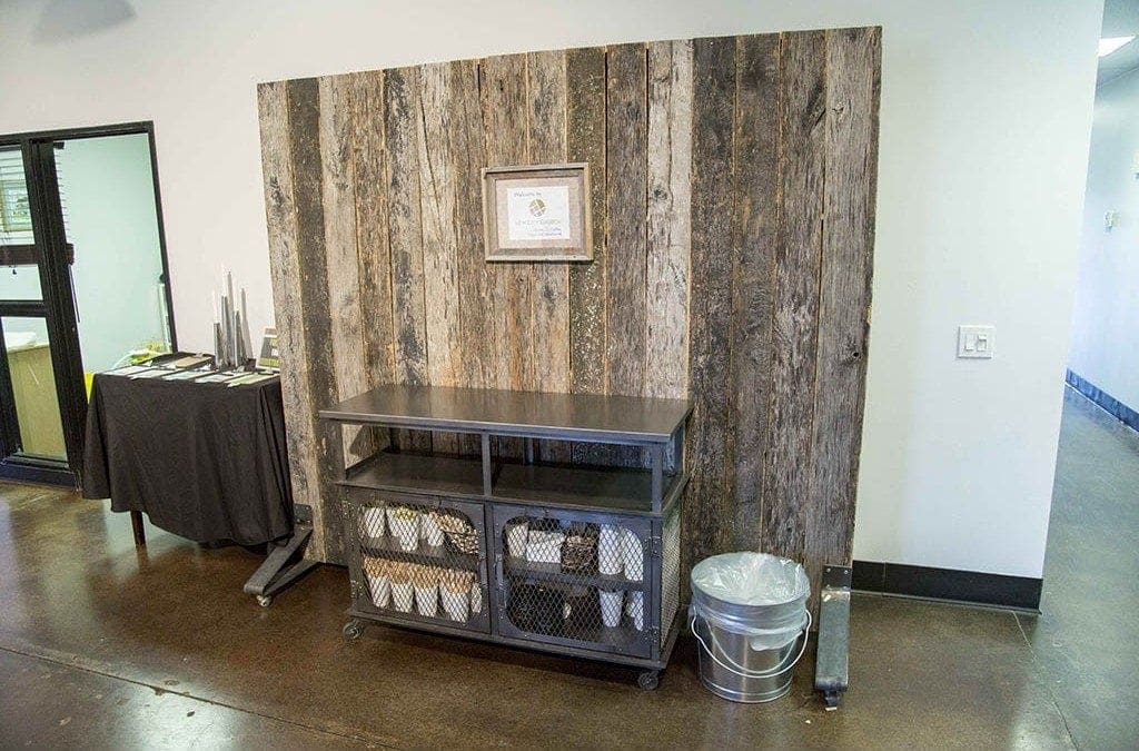 Speckled Black Reclaimed Wood Rolling Dividers