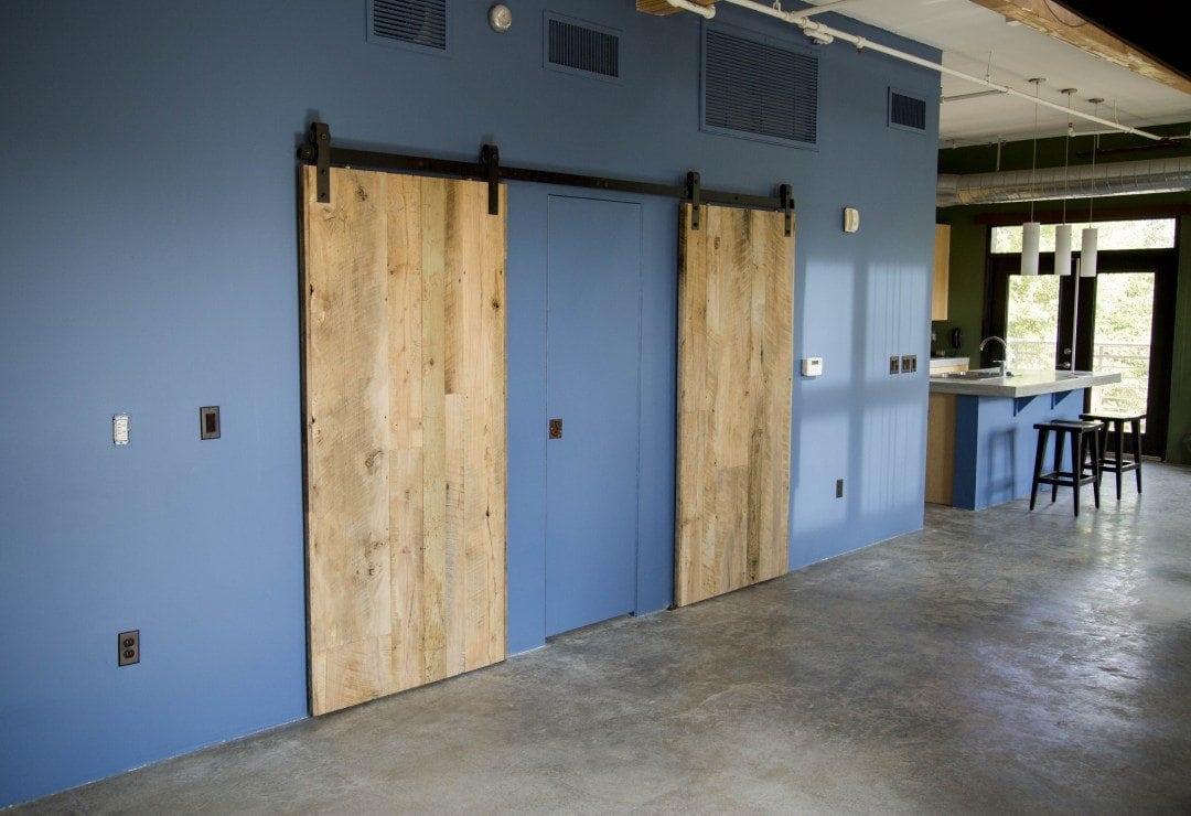 Natural Reclaimed Wood Sliding Barn Doors in Central Phoenix