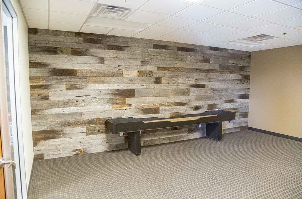 Tobacco Barn Grey Wood Wall Covering