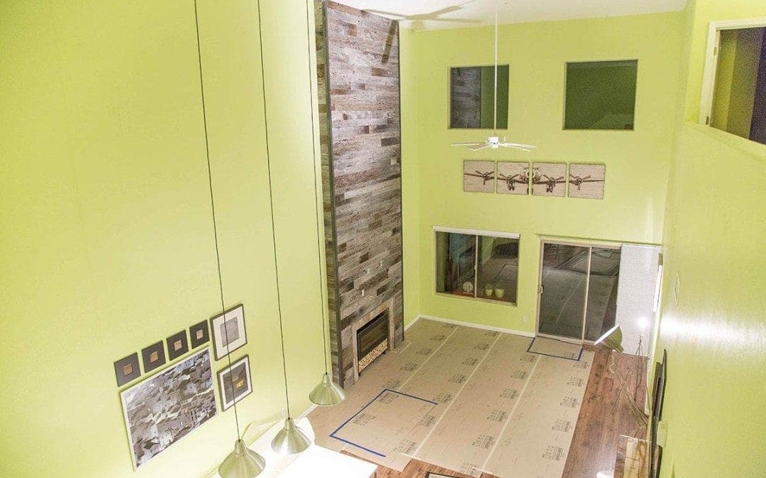 Tobacco Barn Grey Accent Wood Wall