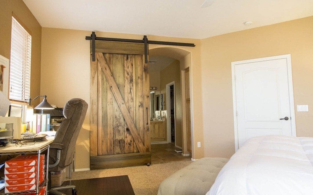 Tobacco Barn Brown Sliding Barn Door w/ “Z” Brace