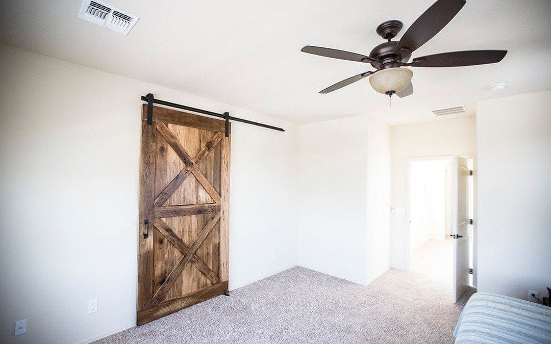 Reclaimed Wood Double-X Brace Sliding Barn Door