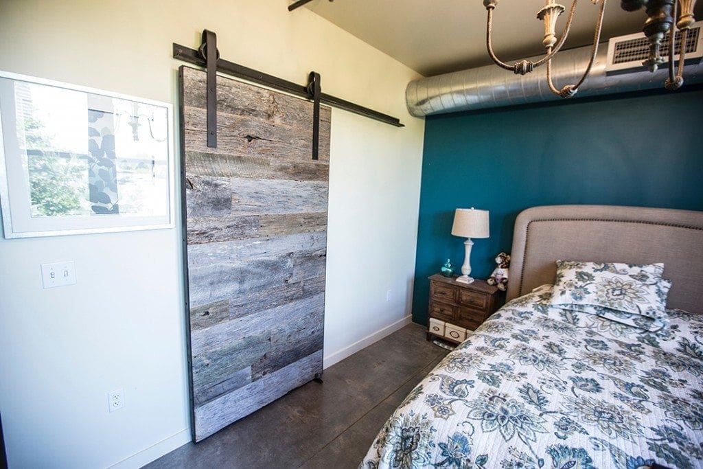 Tobacco Barn Grey Sliding Barn Door