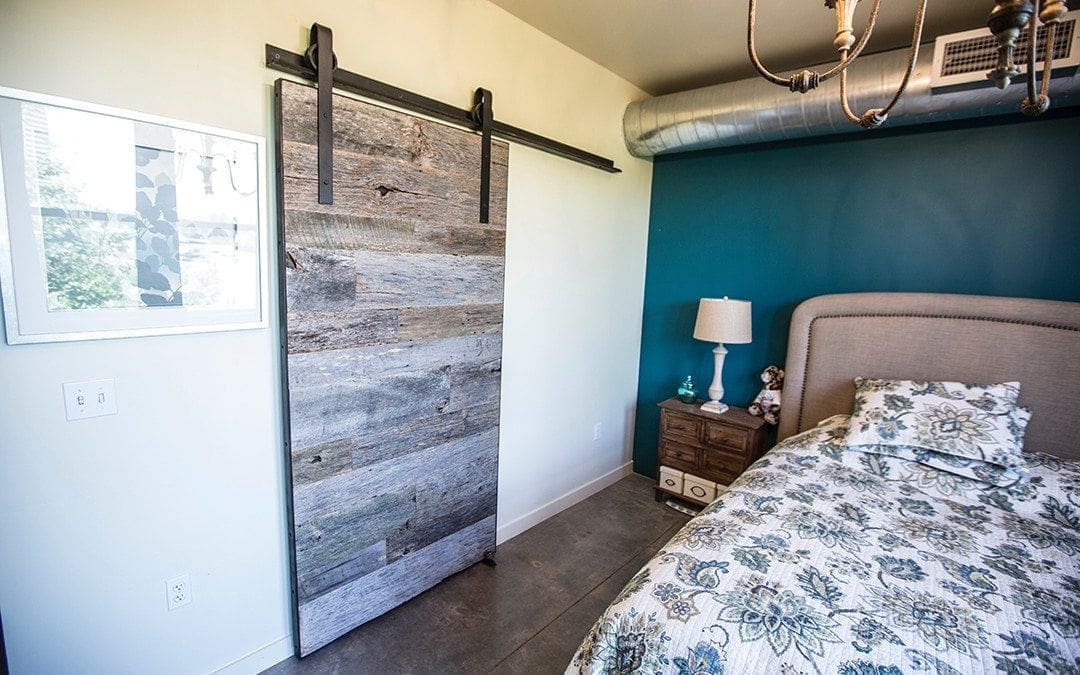 Tobacco Barn Grey Sliding Barn Door