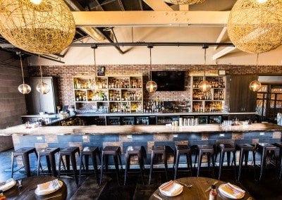 Okra Cookhouse & Cocktails Live Edge Bar Top
