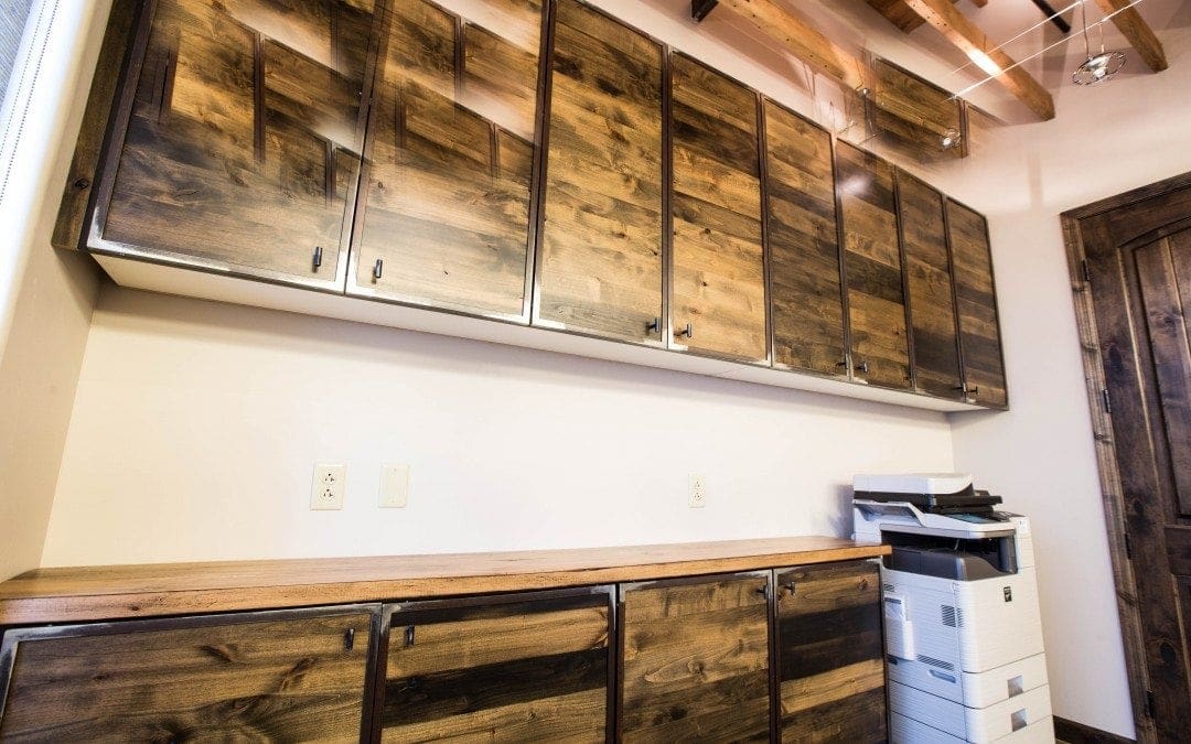 The Spencer Companies Reclaimed Barn Wood Cabinets