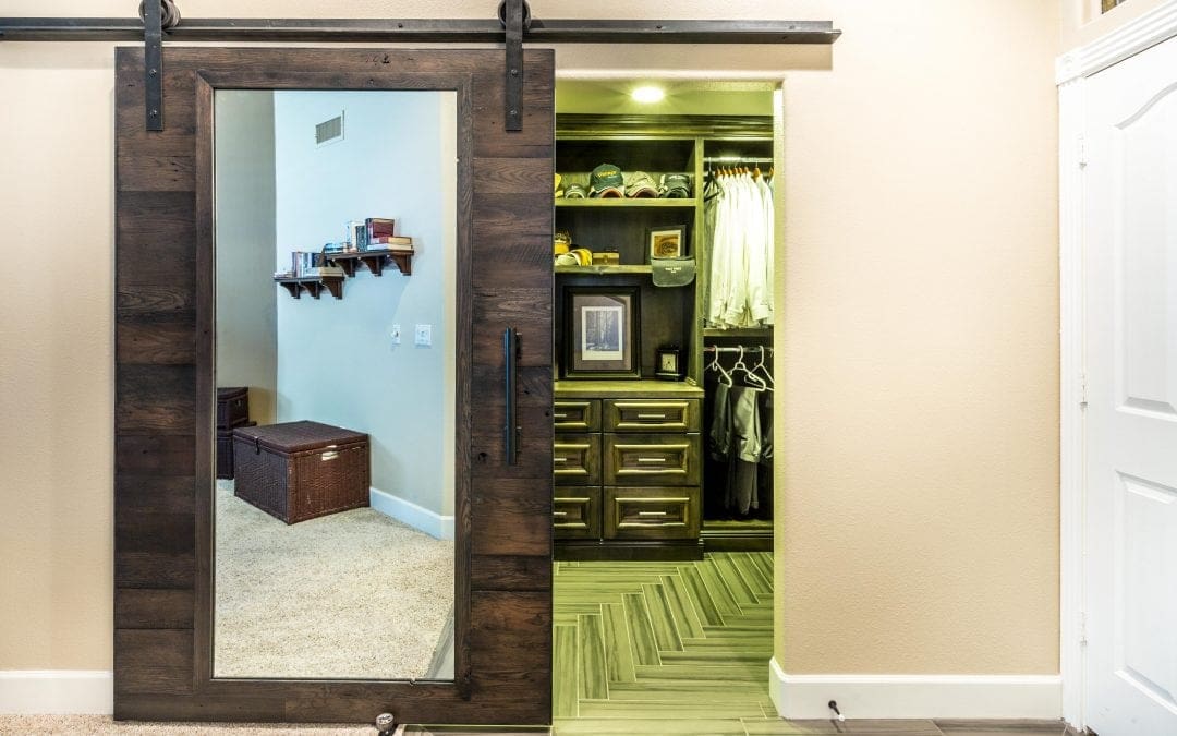 Closet Sliding Door with Mirror