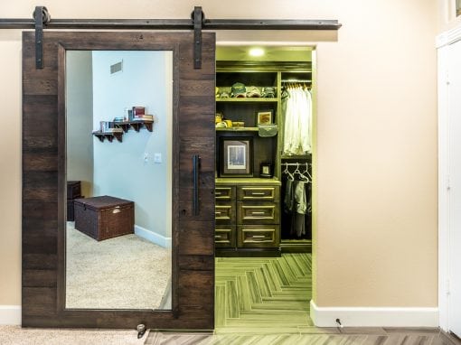 Closet Sliding Door with Mirror