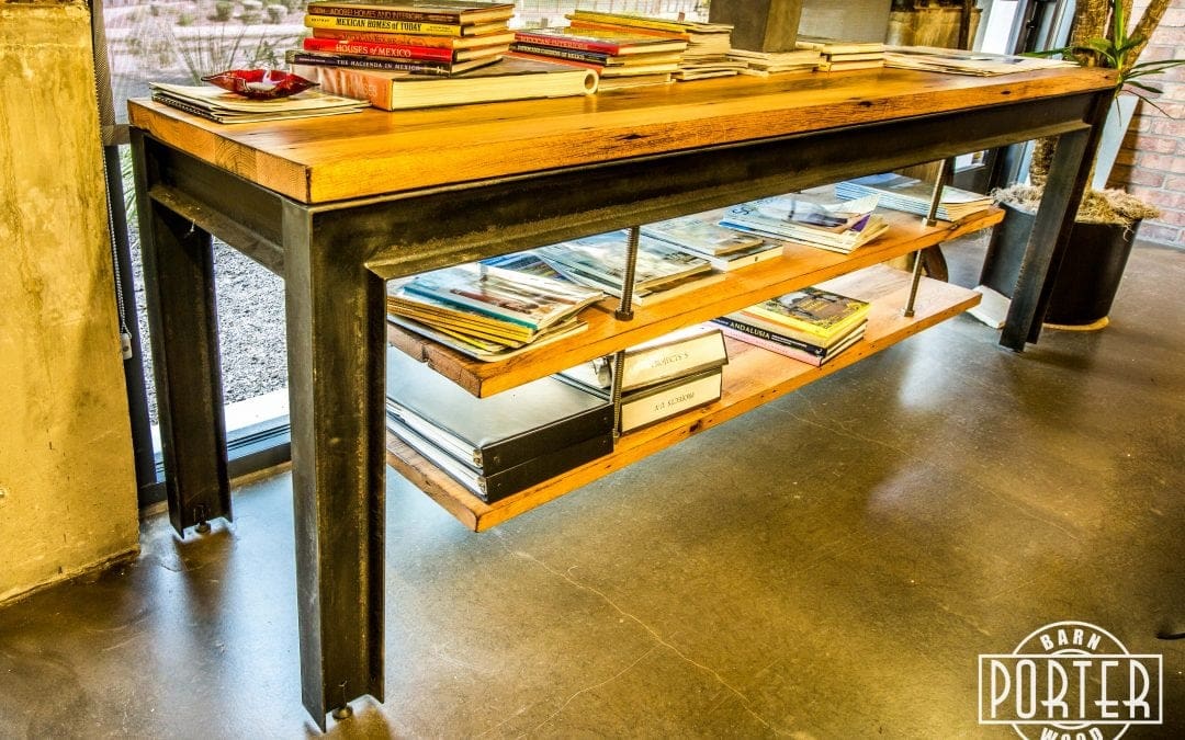 I-Beam Suspension Shelf Table