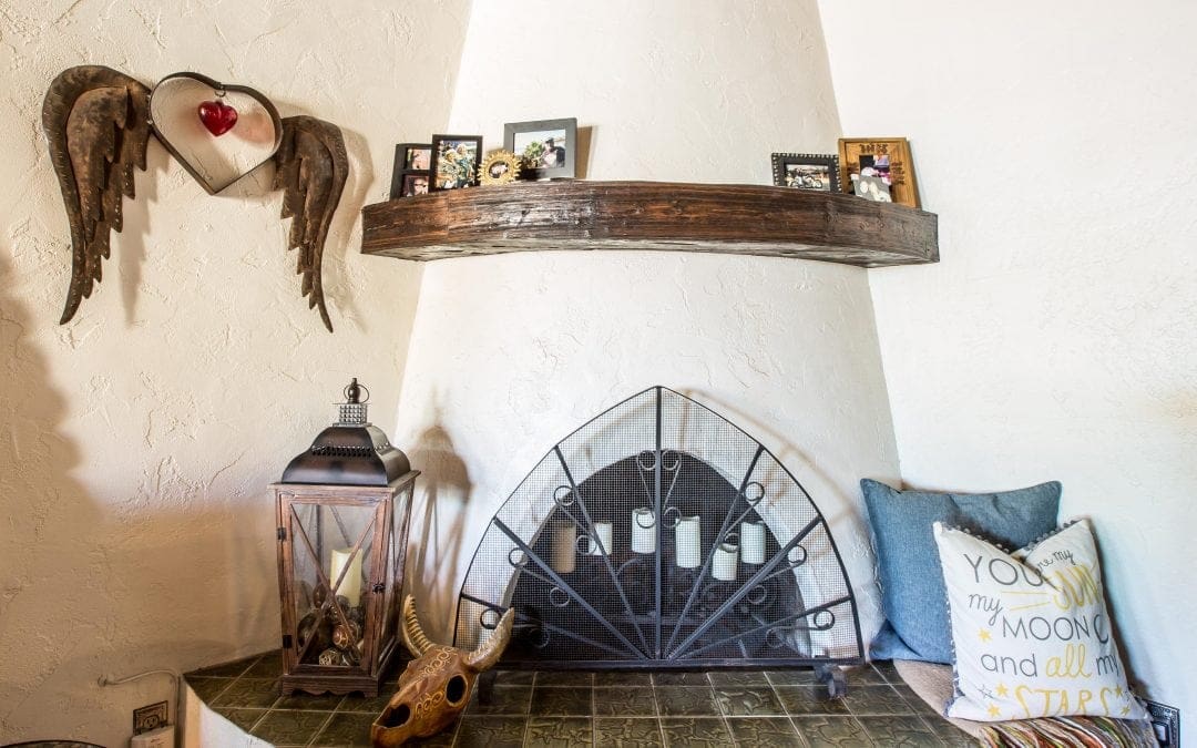 Bowlin Mushroom Wood Mantel