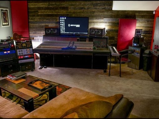 Speckled Black/Grey Recording Studio Wall