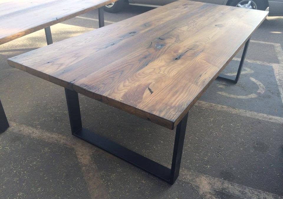 Community Tables with Steel Base