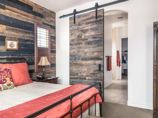 Eisenhower Master Bedroom Sliding Door & Wall