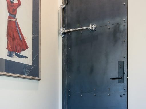 Riveted Steel Garage Door