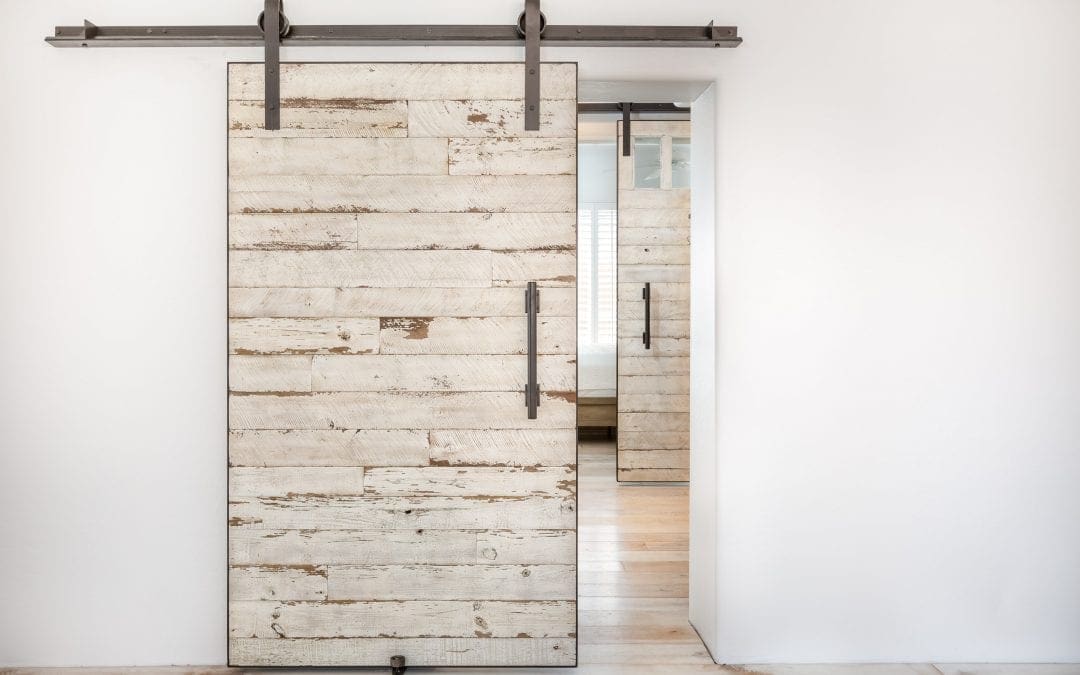 Reclaimed Speckled White Door
