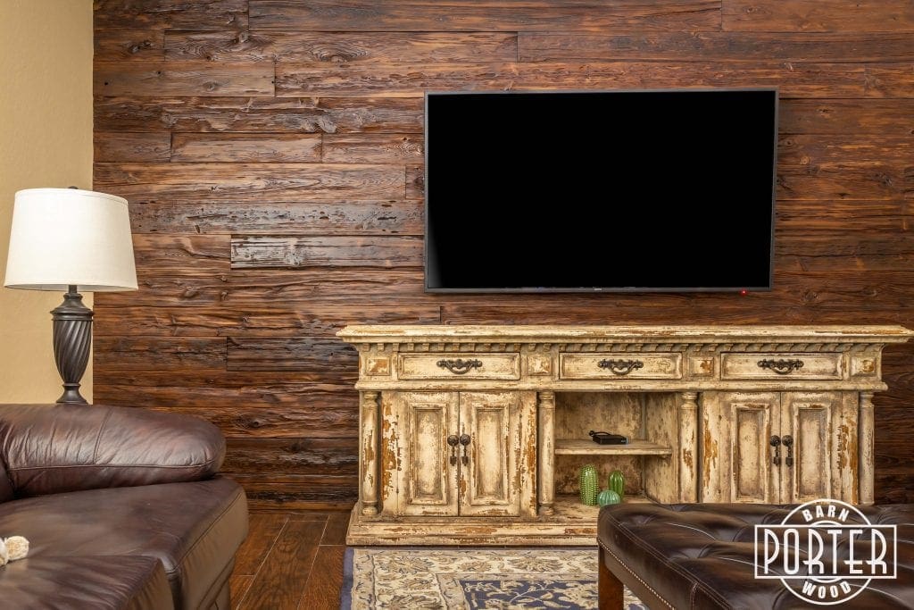 Reclaimed Mushroom Wood Wall | Porter Barn Wood