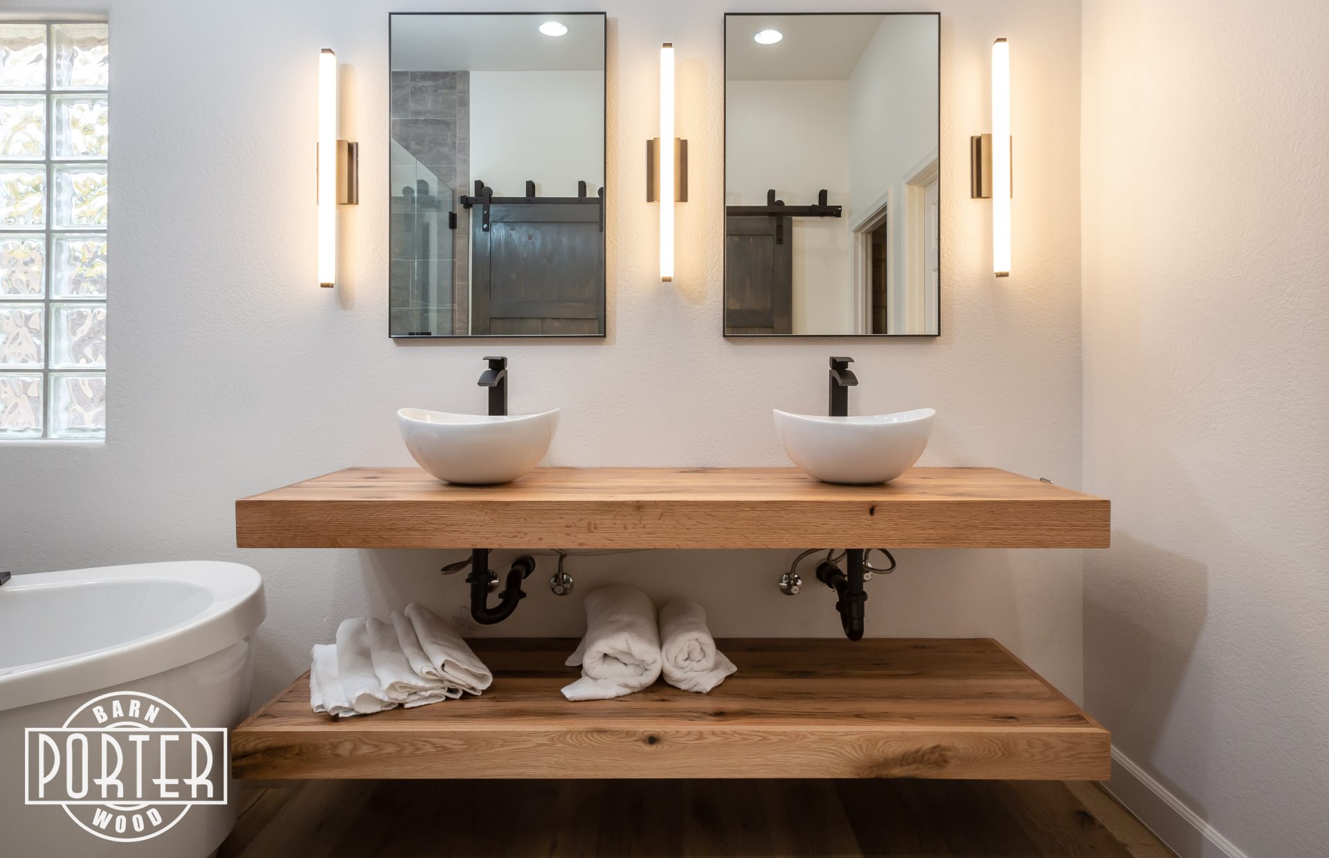 Master Bathroom Vanity Tops Porter, Wood Bathroom Vanity Top