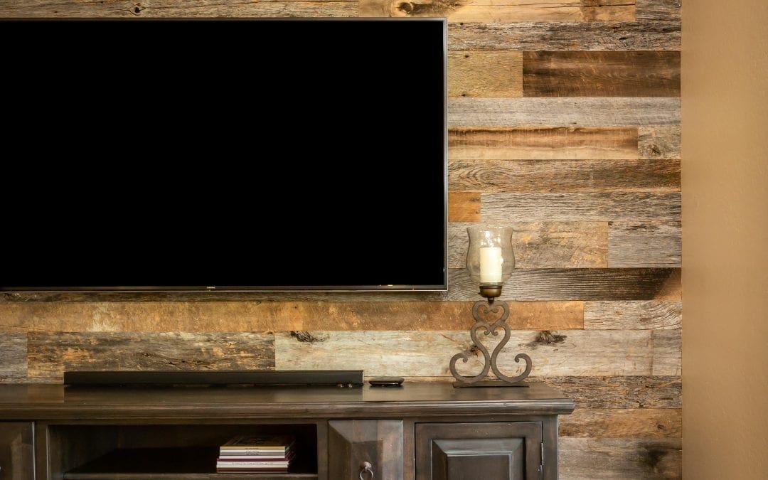 Reclaimed Wood Entertainment Niche