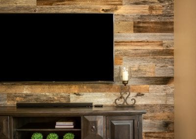 Reclaimed Wood Entertainment Niche