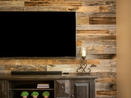 Reclaimed Wood Entertainment Niche