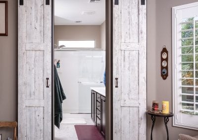 Speckled White Bi-Part Doors