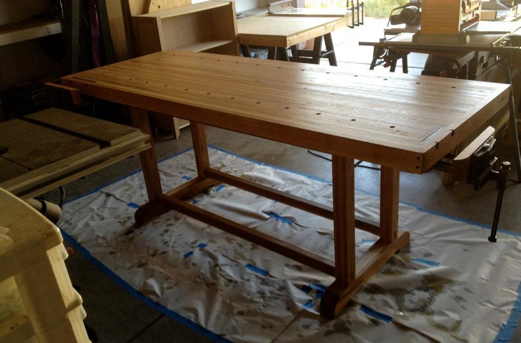 Reclaimed Oak Workbench