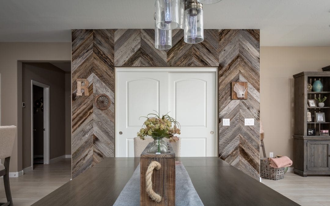 Tobacco Grey Chevron Pantry