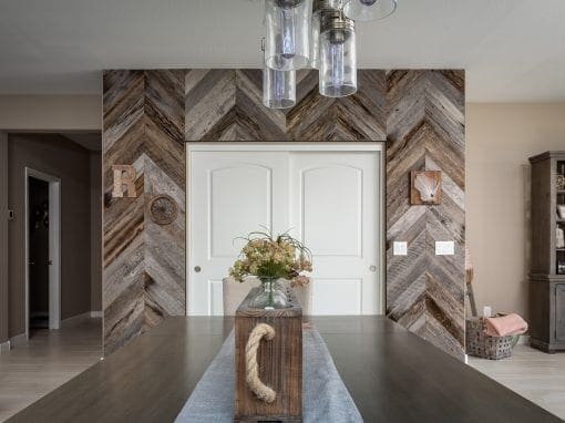 Tobacco Grey Chevron Pantry