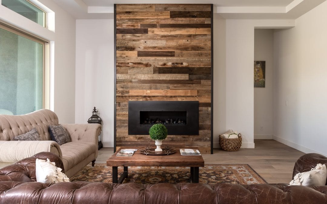 Tobacco Brown Fireplace