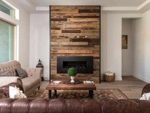 Tobacco Brown Fireplace