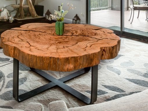 End Grain Round Coffee Table