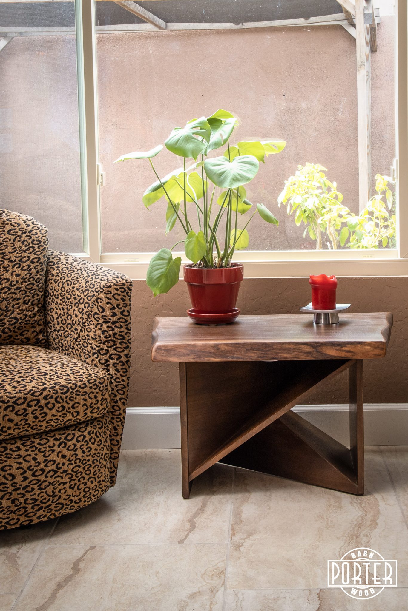 Black Walnut Side Table Porter Barn Wood