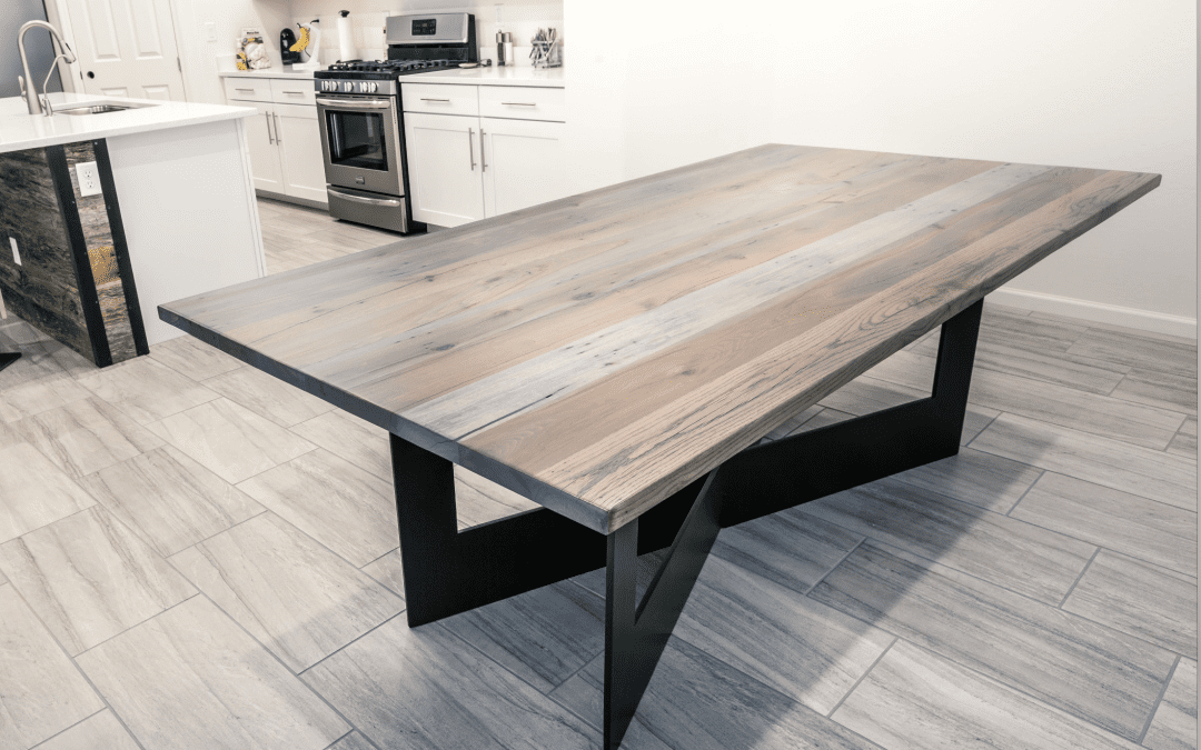 Custom Grey Dining Table