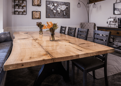 Oak Live Edge Dining Table