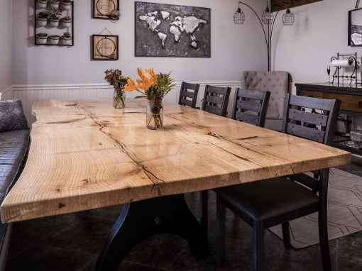 Oak Live Edge Dining Table