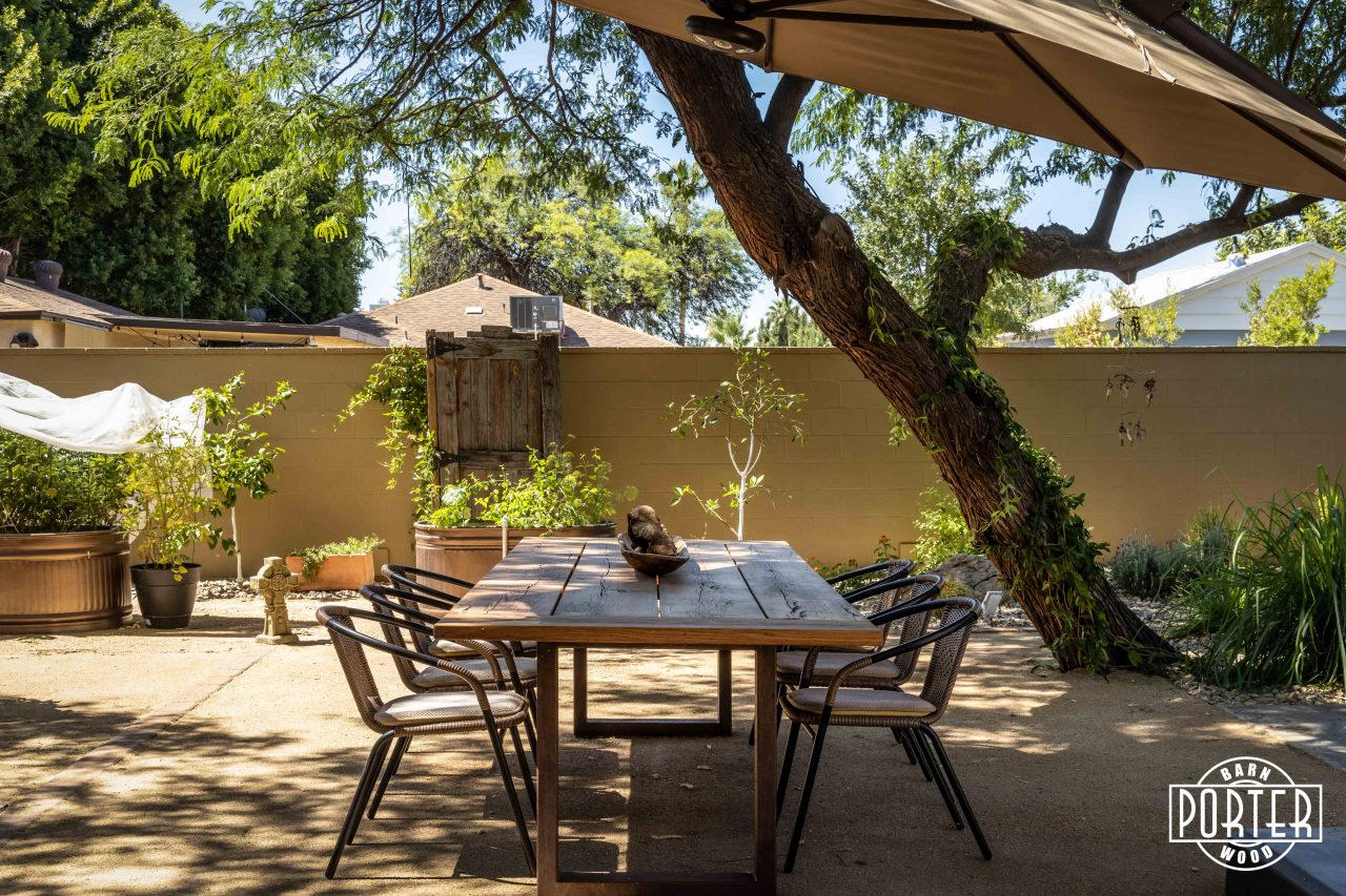 Reclaimed Oak Outdoor Table | Porter Barn Wood