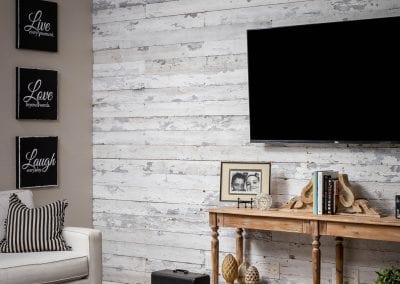 Speckled White Living Room