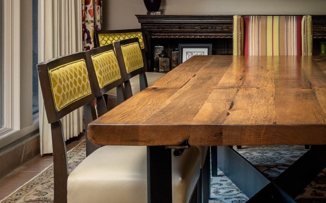 Reclaimed Oak Joist Dining Table