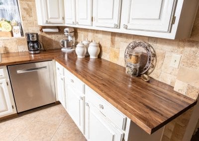Custom Walnut kitchen countertops
