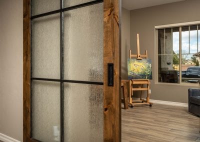 6 panel rain glass Alder Door