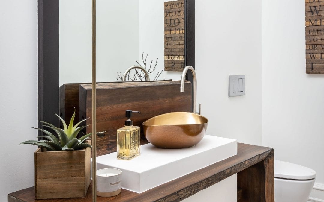 Industrial Style Bathroom Vanity - Kirker - Whatman Hardwoods